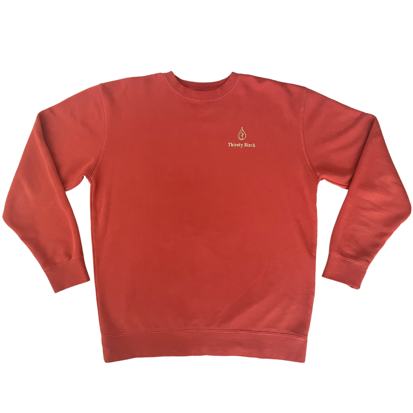old man crewneck burnt orange