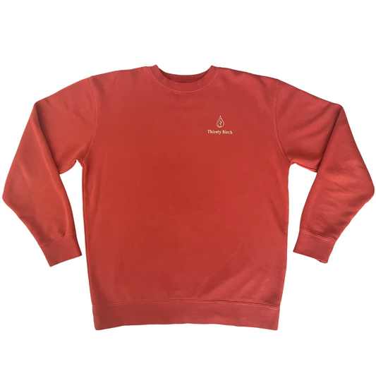 old man crewneck burnt orange